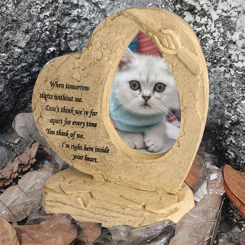 1pc gedenkstenen voor huisdieren, duurzaam fotolijstje, grafsteen voor huisdieren, grafsteen voor huisdieren, graf voor honden en katten