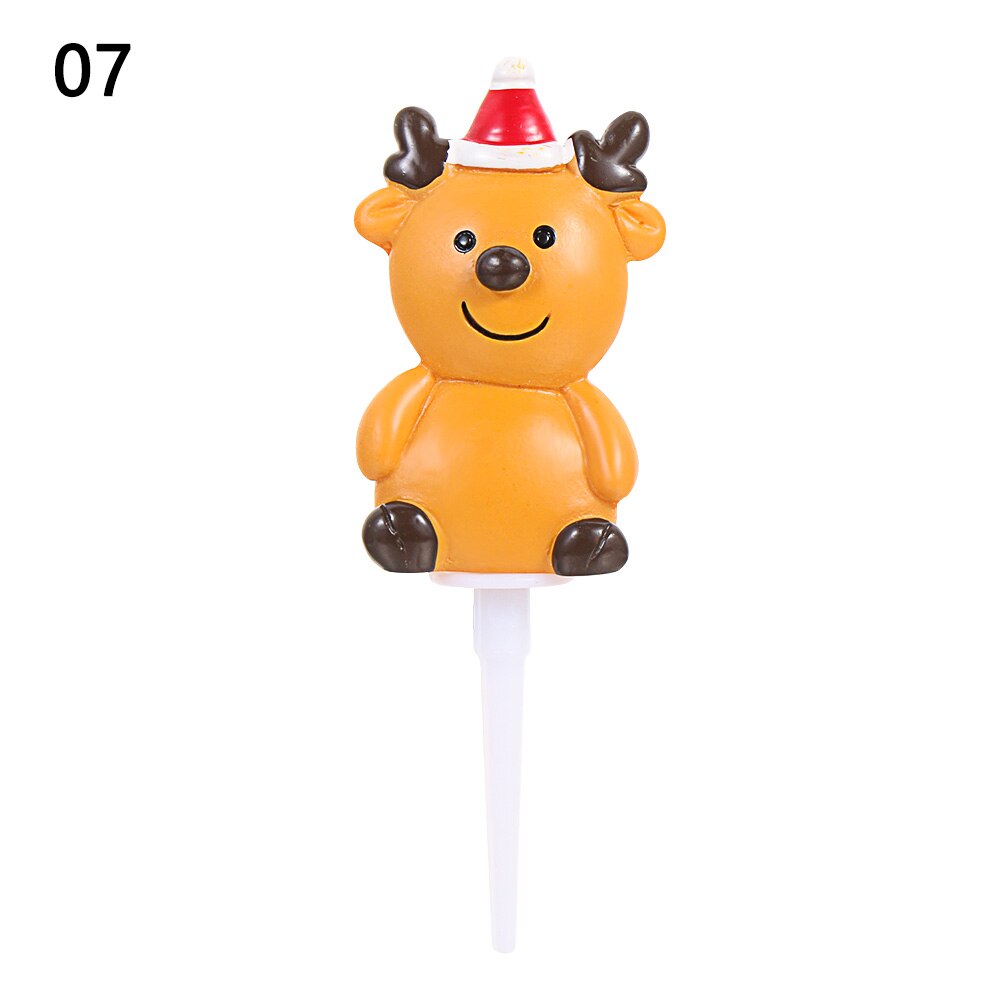 Goudkleurige hertengeweien van acryl cupcake toppers, vrolijke kerstversiering van acryl voor een feesttaart.: Diepblauw