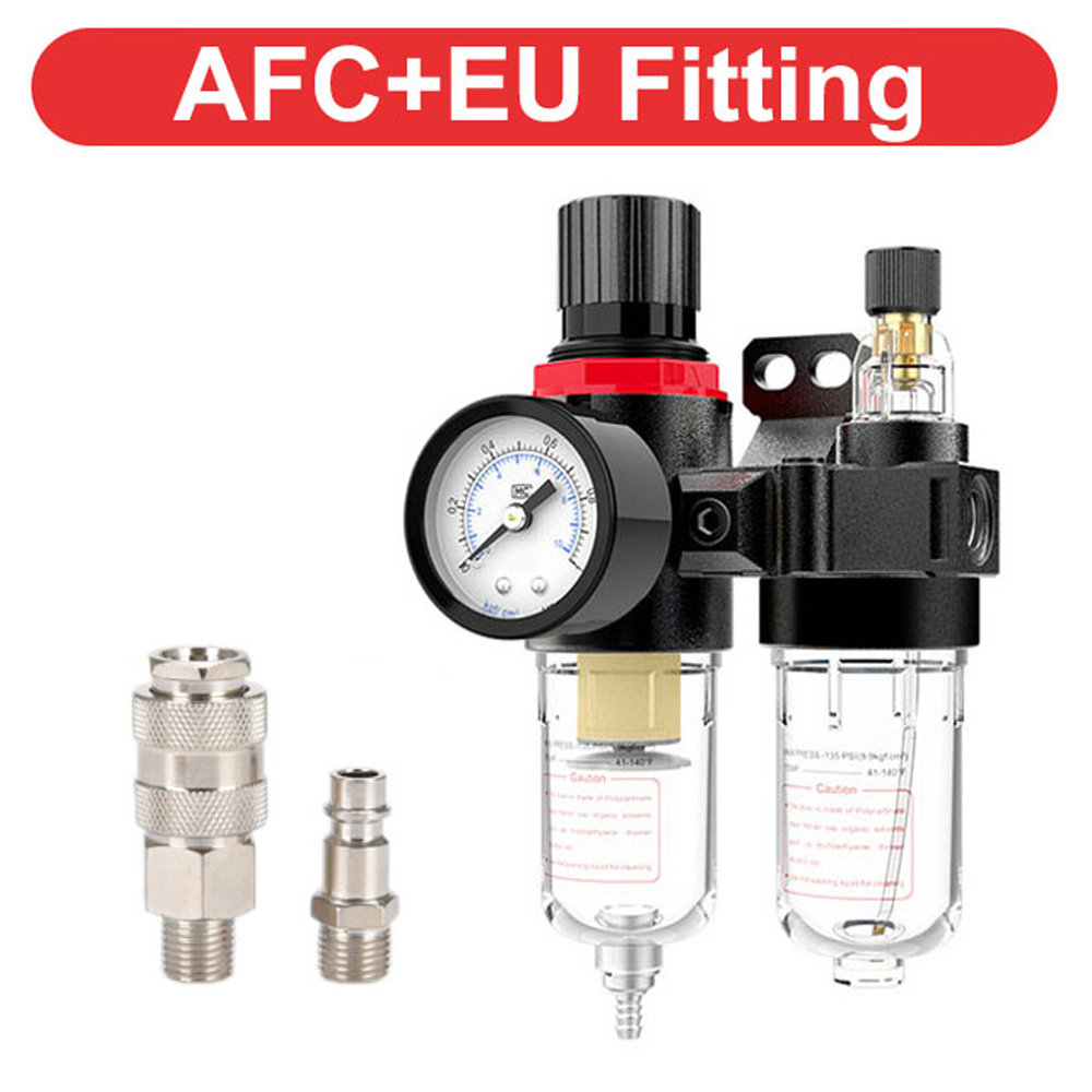 Afc 2000 filter til kompressor olie vandudskiller regulator fælde filter airbrush lufttryk regulator reduktionsventil: Opgraderinger afc 2000 8mm