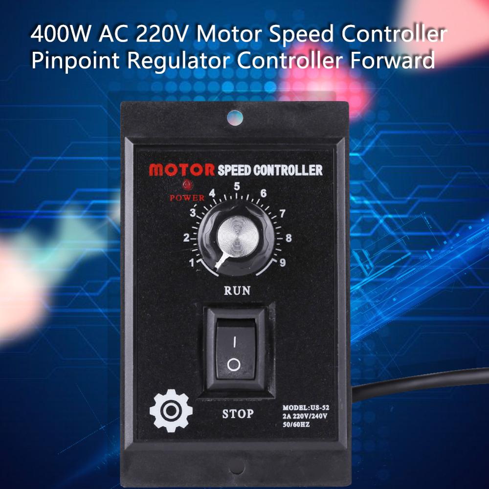 400W AC 220V Motor Speed Controller for ac Motor Digital Adjustable Stepless Motor Speed Regulator Motor speed controller