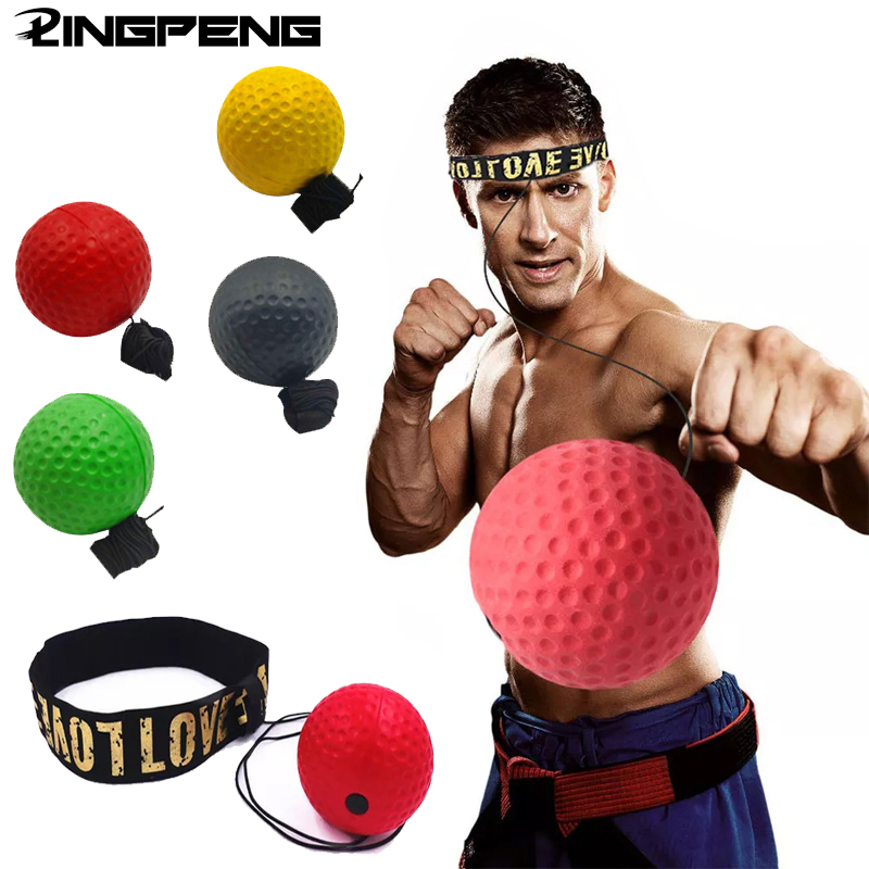 Head-Mounted Boksen Snelheid Bal Pu Boksen Apparatuur Sanda Training Hand-oog Reactie Zandzak Thuis Fitness