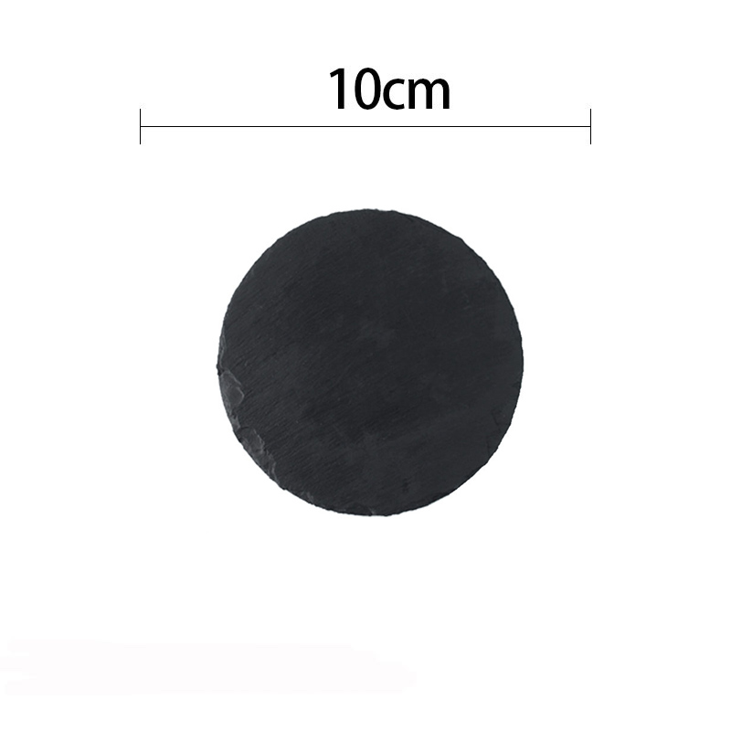 Black Natural Stone Plate Cutting Board Steak Posing Ornaments Photography Decoration Sushi Food Photo Background Shooting Props: SKY BLUE