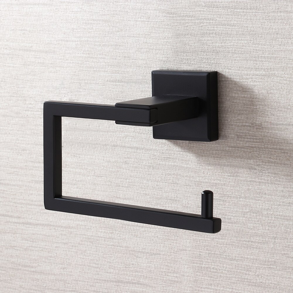 MTTUZK Matte Black 304 Stainless Steel Hardware Set,Robe Hook,Paper Holder Towel Ring Towel Bar Bathroom Accessories