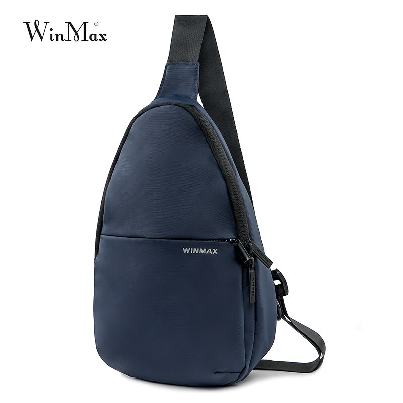Black Casual Sling Borst Tas voor Mannen Vrouwen Een Enkele Schouder Korte Reis reistas Anti Diefstal Handsfree crossbody tas: Dark Blue
