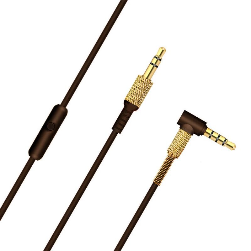 Udskiftning fjederkabel ledning linje til marshall major  ii 2 monitor bluetooth hovedtelefoner uden mikrofon med enkelt knap