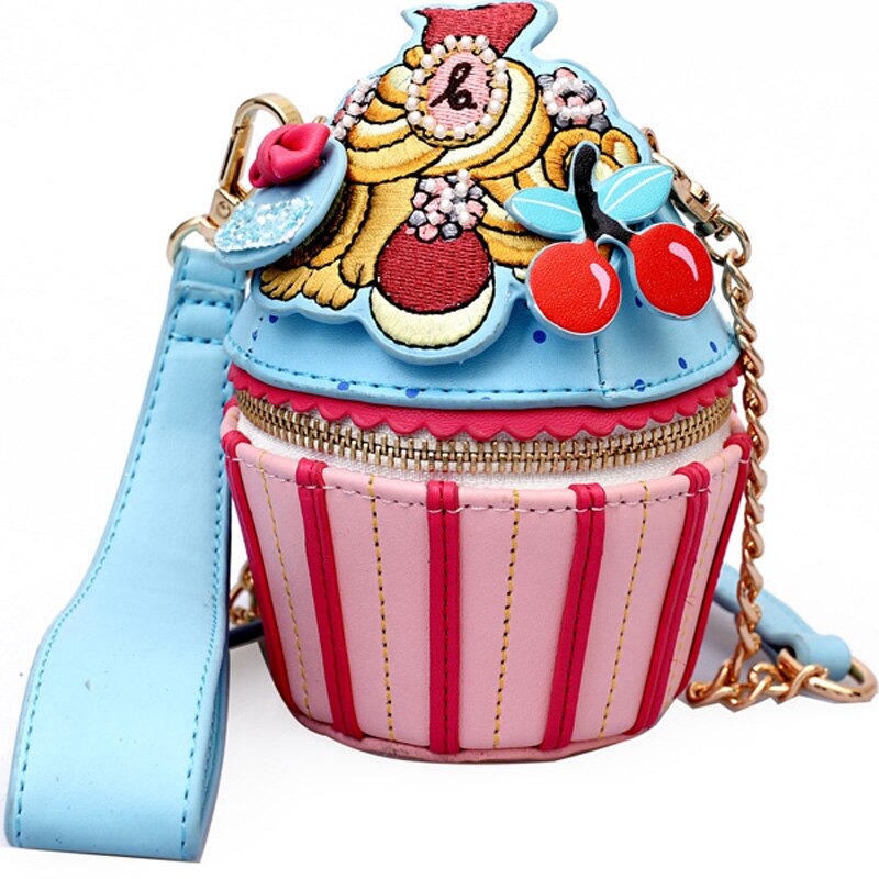 Zoete dame mini bucket bag zomer pu leren dames handtas travelchain schoudertas