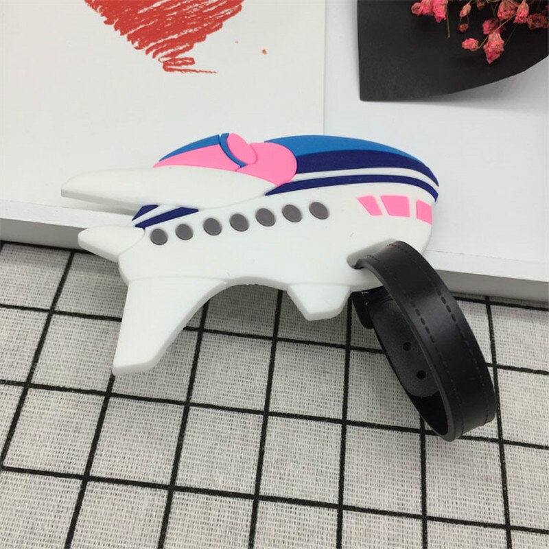 Luggage&bags Accessories Cute Novelty Rubber Funky Travel ID Addres Holder Label Straps Suitcase Luggage Tags: Aircraft