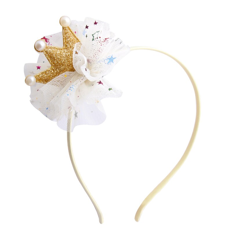 Diadema de flores con corona de niños, accesorios de bebé niña, 1 unidad: yellow