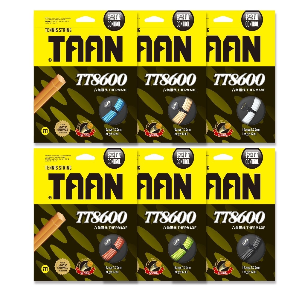 TAAN tennis string hexagonal tennis racquet string polyester string rackets string 1.2mm TT8600