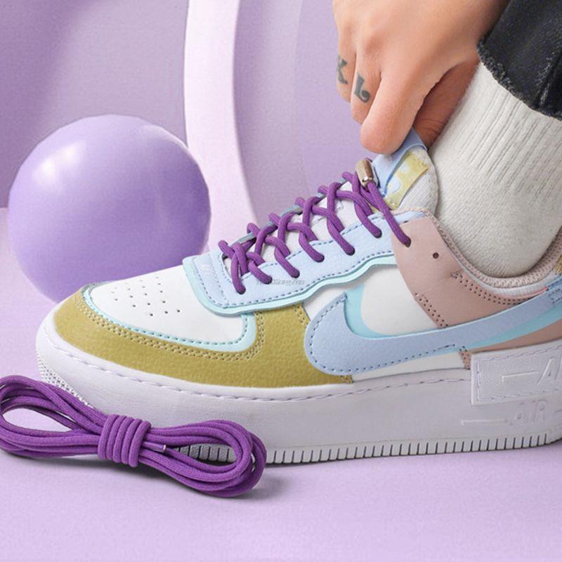 Lacets de chaussures sans cravate, lacets élastiques, baskets, lacets ronds sans attaches, chaussures rapides pour enfants et adultes, élastiques pour chaussures