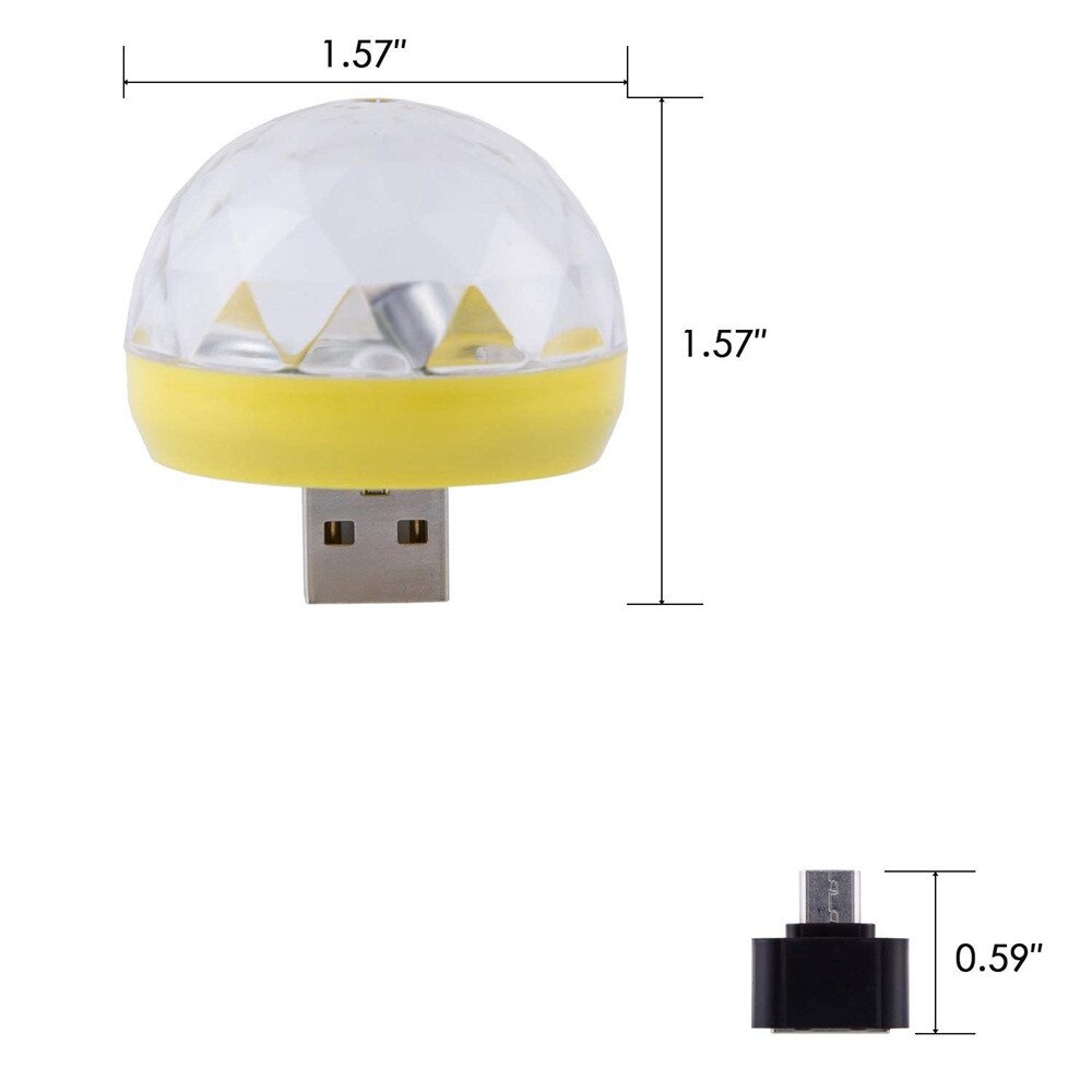 Tragbare handy-bühnenbeleuchtung typ c mini rgb projektionslampe party dj discokugel lichtlampen club led zaubereffektprojektor
