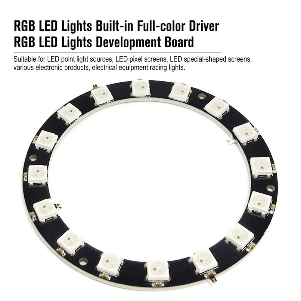 RGB LED Board LED Lights Built-in Full Color-driven Development Board Built-in Full-color Driver LED Lights Development Board