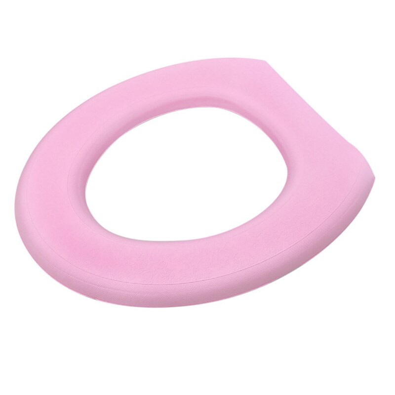 EVA toilet seat insulation waterproof toilet seat waterproof pad detachable toilet seat protective cover: Pink