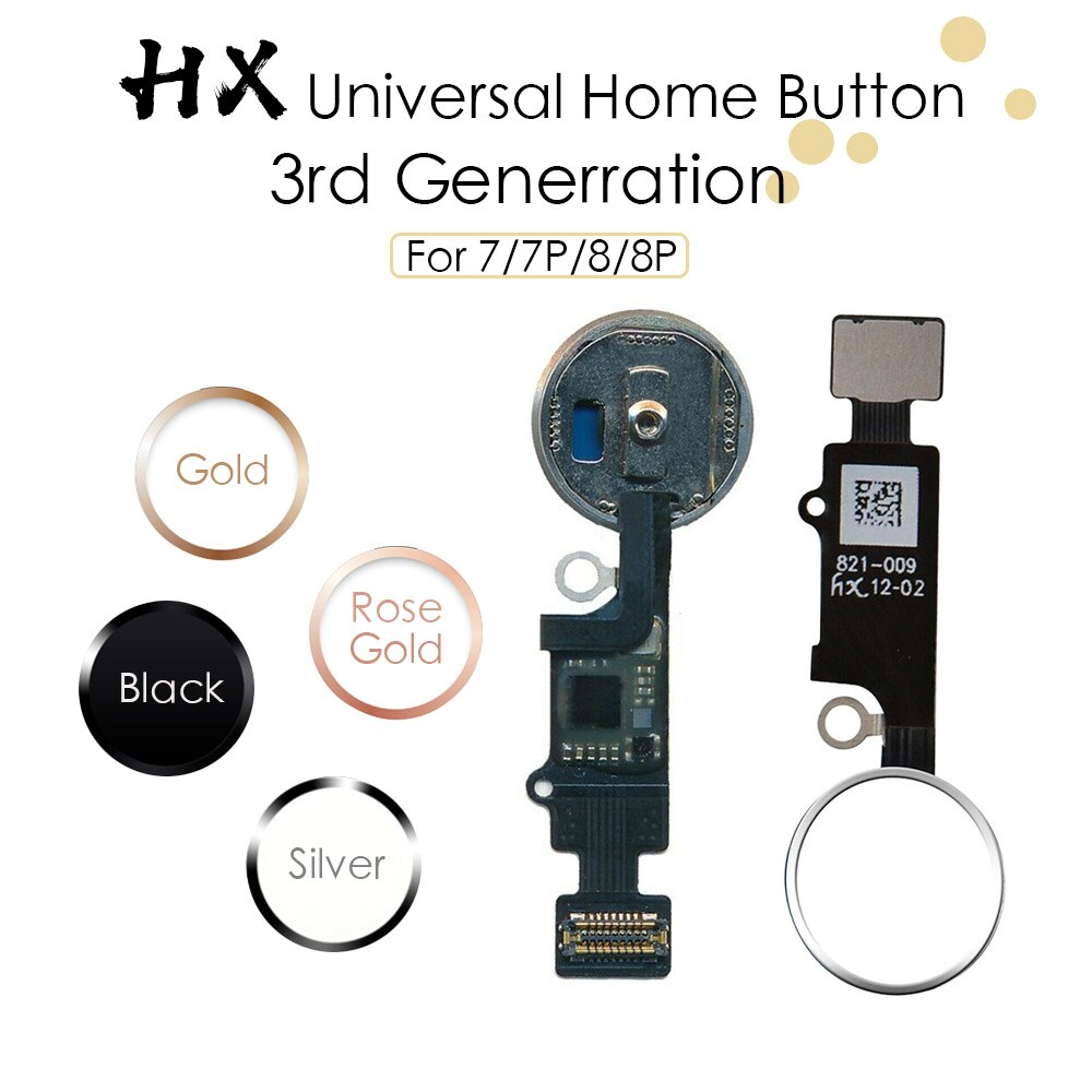 YF HX 3rd Gen Universal home button For iPhone 7 7G 8 8G Plus return button key only back function and screen shot no touch ID