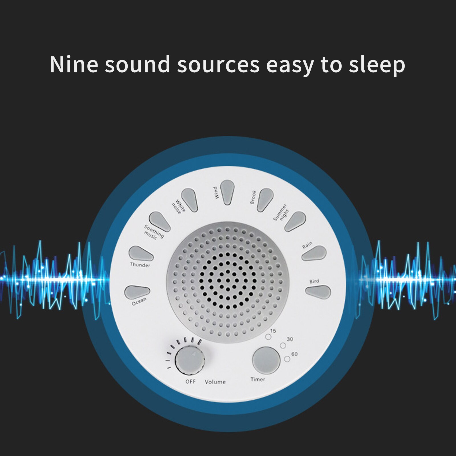 Kids Ontspannende Slaap Therapie Geluid Machine Slaap Helper Sound Noise Machine Met Rustgevende Muziek Baby 'S Slapen Enhancer