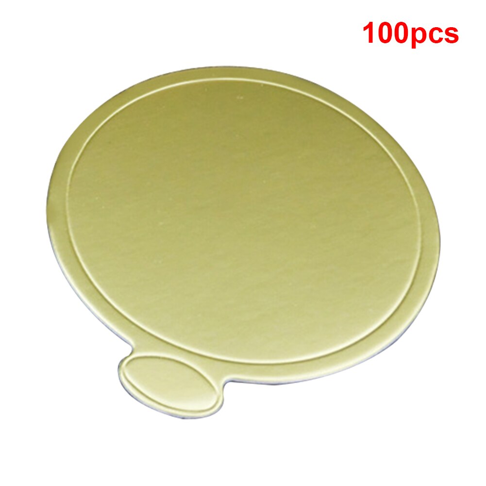 100pcs 80mm Round Cake Base Disposable Paper Coasters Practical Cupcake Board Portable Serve Bases for Cake