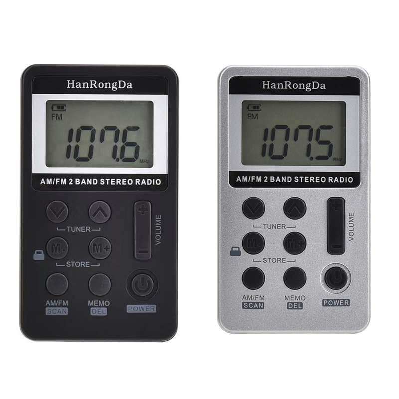 Radio FM portatile E56B con batteria ricaricabile: goditi l'ascolto in movimento con auricolari display digitale