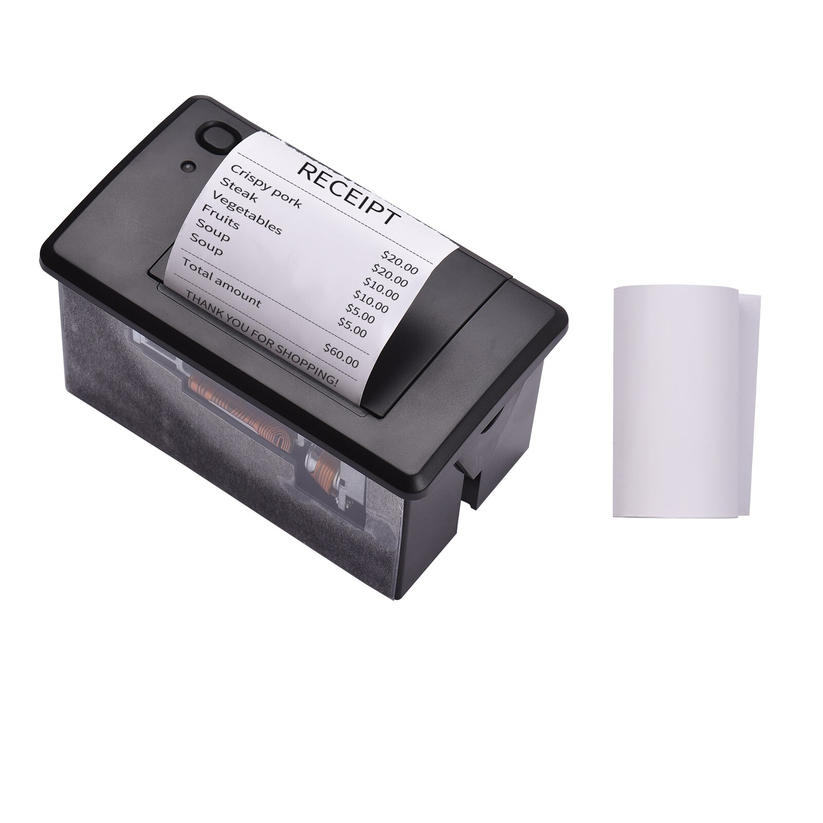 Embedded Thermal Receipt Printer 58MM Mini Printing Module Low Noise with USB/RS232/TTL Serial Port Support ESC/POS Commands: Default Title