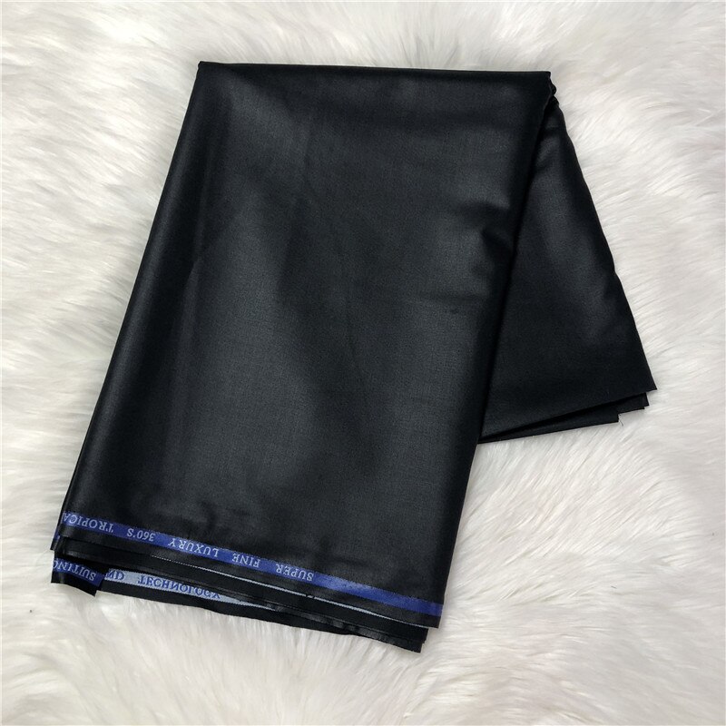 tela de Cachemira TR de 5 yardas de para coser camisa de fábrica de algodón suave Material de la ropa de la mejor ATIKU AK30: 6 black