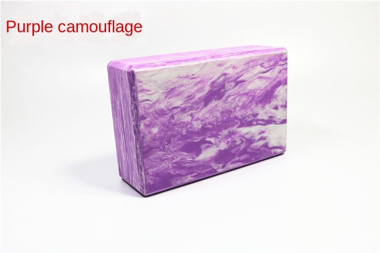 Camouflage Yoga Block Dance Gymnastic Soft Open Brick High Density Eva: Purple 