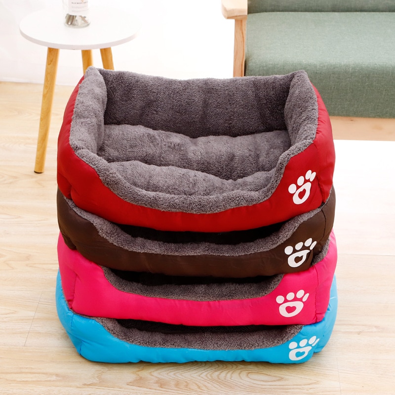 Huisdier Grote Hond Bed Warm Huis candy-kleurige Vierkante Nest Huisdier Kennel Voor Kleine Medium Grote Honden Kat Puppy plus Size Hond Manden