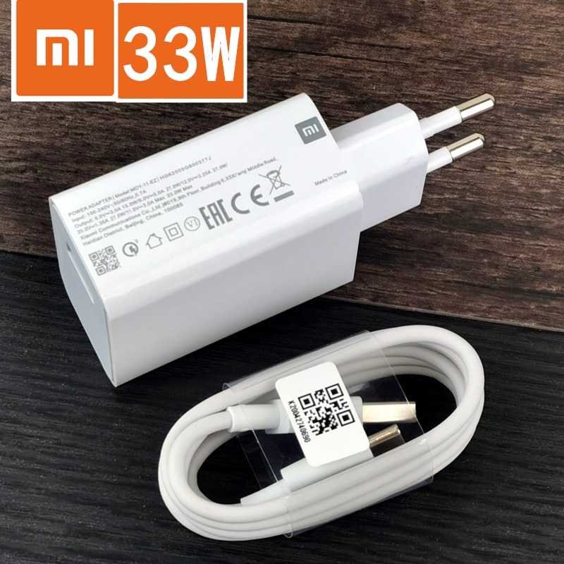 Xiaomi Mi 10 szybka ładowarka oryginalna 33W QC 4.0 turbosprężarka opłata ue adapter ścienny 3A rodzaj Usb C kabel robić MI 9 9T Redmi Uwaga 10 zawodowiec 9 8