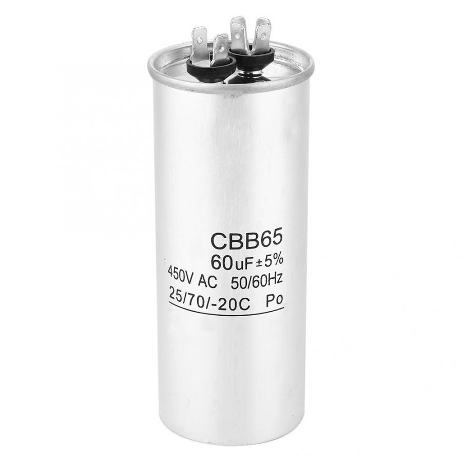 Compressor Capacitor CBB65 60UF 450V Capacitor Start Motor for Air Conditioning Compressor