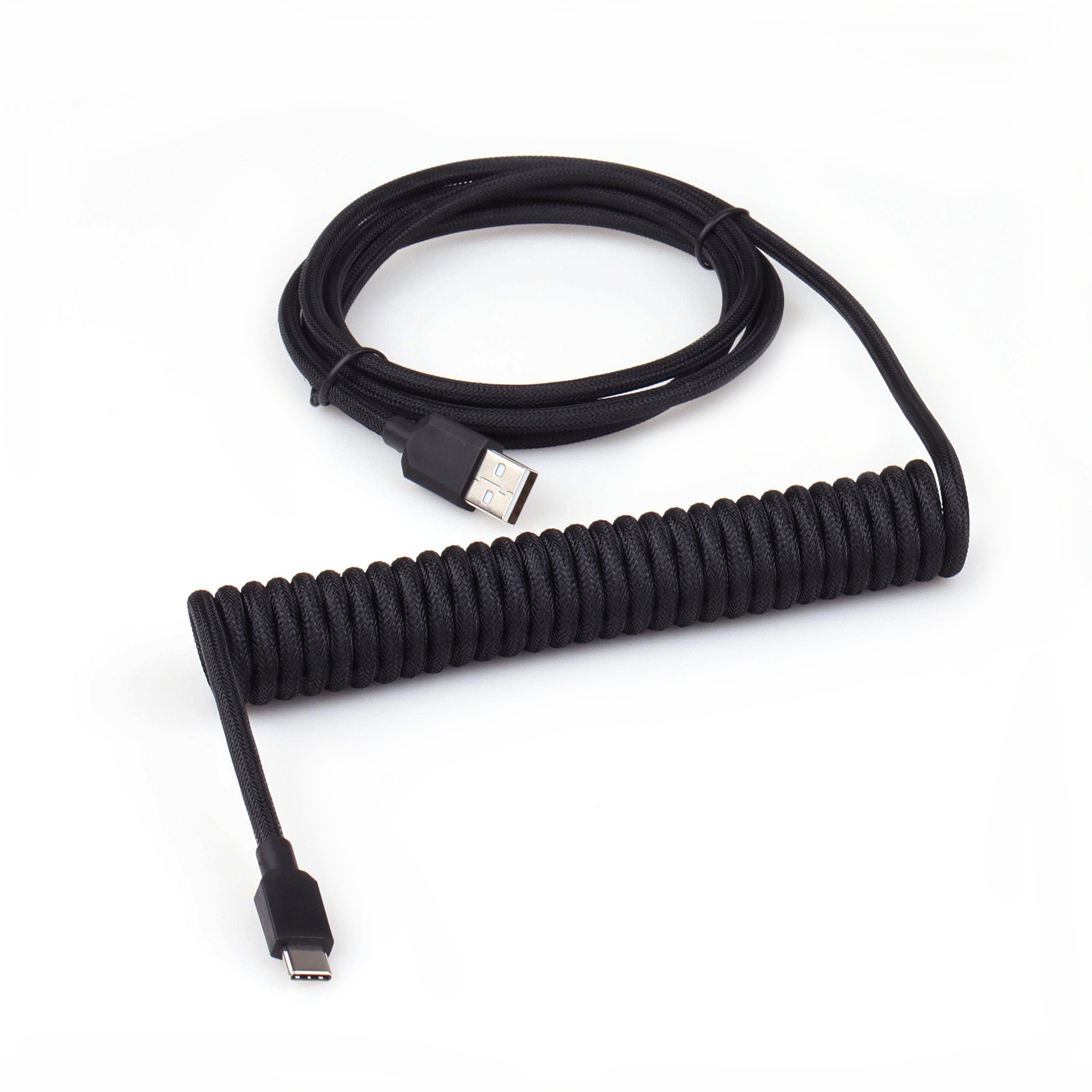 Lano mekanisk tastatur datakabel type-c til usb spiralfjær aviator-ledning 2.5-3m
