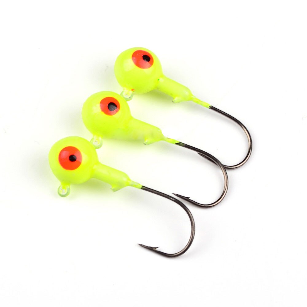Anzuelos de pesca con púas de acero al carbono, con múltiples pesos anzuelo de pesca, con ojos de pez 3D, aparejo de cebo Artificial para Jigging, 1 ~ 10G, 10 unids/set por juego