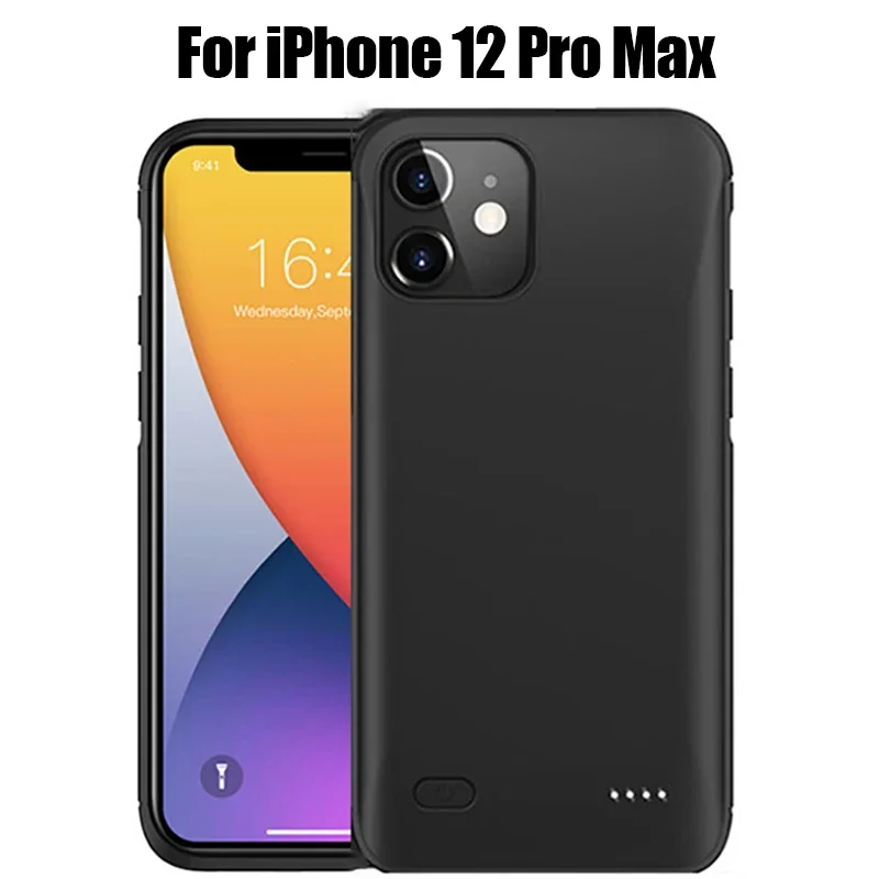 Custodia per caricabatteria per iPhone 6 6S 7 8 Plus SE 2020 custodia di ricarica per iPhone X Xs XR 11 12 Pro Max Power Bank portatile 6200mAh: Rosso scuro