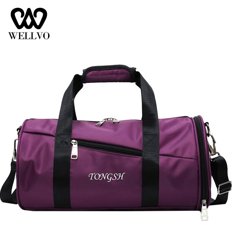 Heren reistas schoudertas tonvorm unisex hoge capaciteit reistas casual nylon handtassen hand reizen fitness tassen  xa813wb