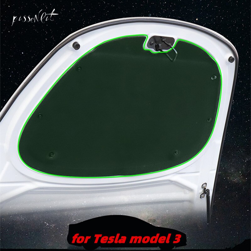 Til tesla model 3 biltilbehør emhætte lyd varmeisolering bomuld model 3 til tesla tre tesla model 3 lydisolering