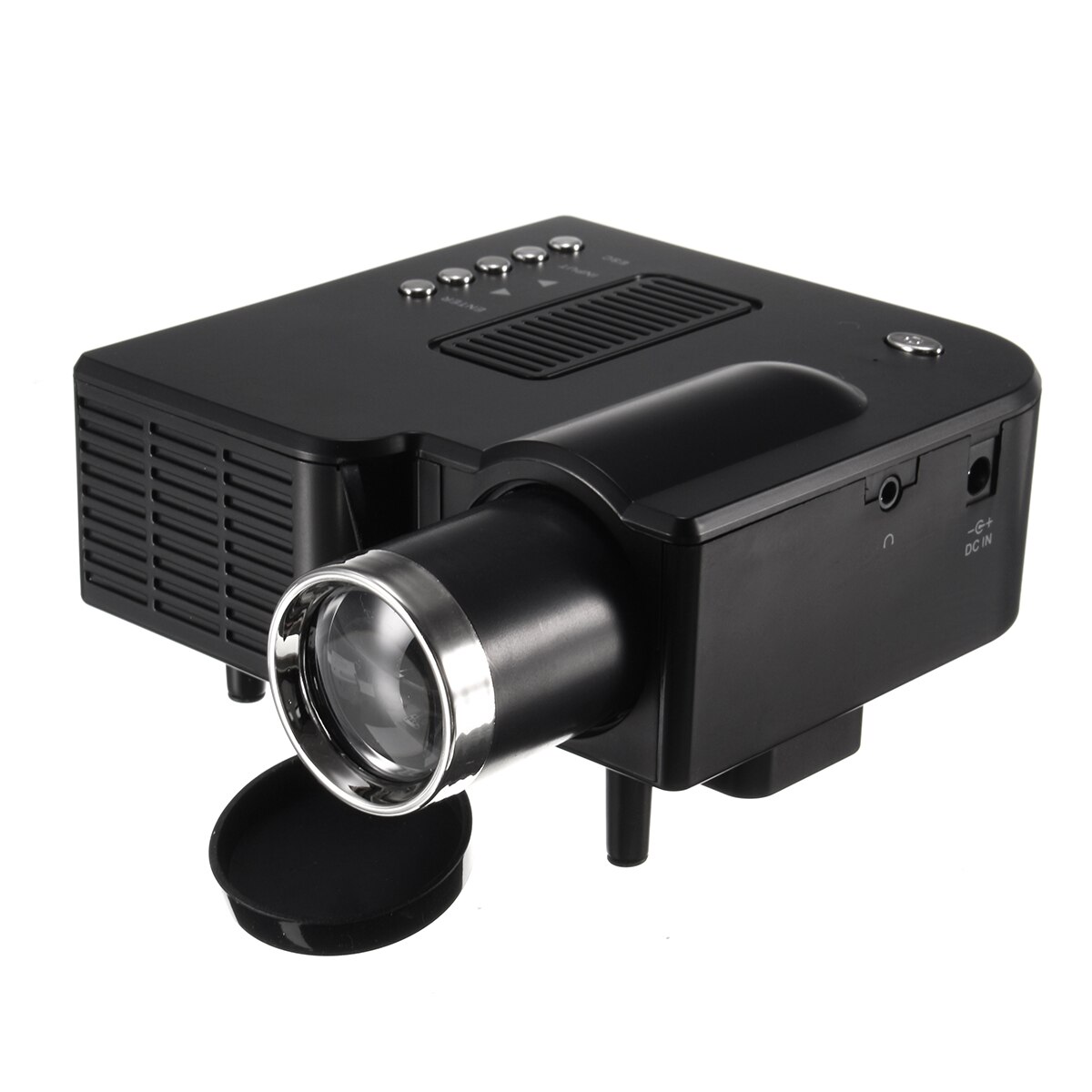 UNIC UC28 + proyector LED portátil Cinema Theater Mini proyector USB/SD/AV entrada Mini proyector de entretenimiento