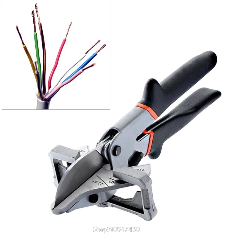135 Degree Adjustable Angle Scissors Miter Cutter Angle Shear Hand Shear Pipe Scissors Cable Hose Wire Trunking Duct Cut N10 20
