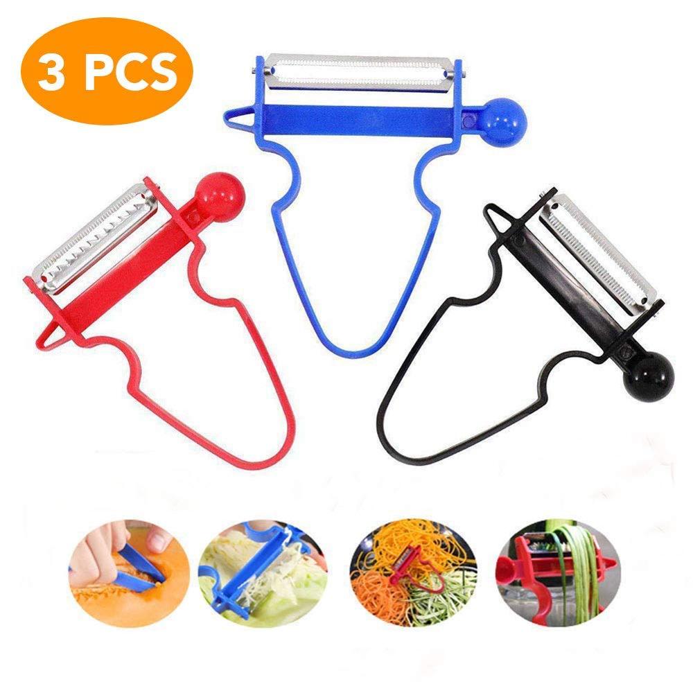 1/3Pcs Magic Trio Peeler Slicer Shredder Dunschiller Julienne Cutter Multi Rvs Blade Rasp Zesters Keuken Accessoires