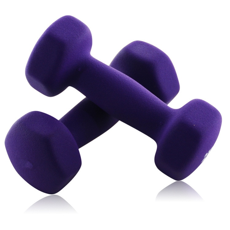 Mancuernas pequeñas para mujer, mancuernas finas para el hogar, para niños, de plástico, para inmersión, para ejercicios aeróbicos, 2kg, 1 Uds.