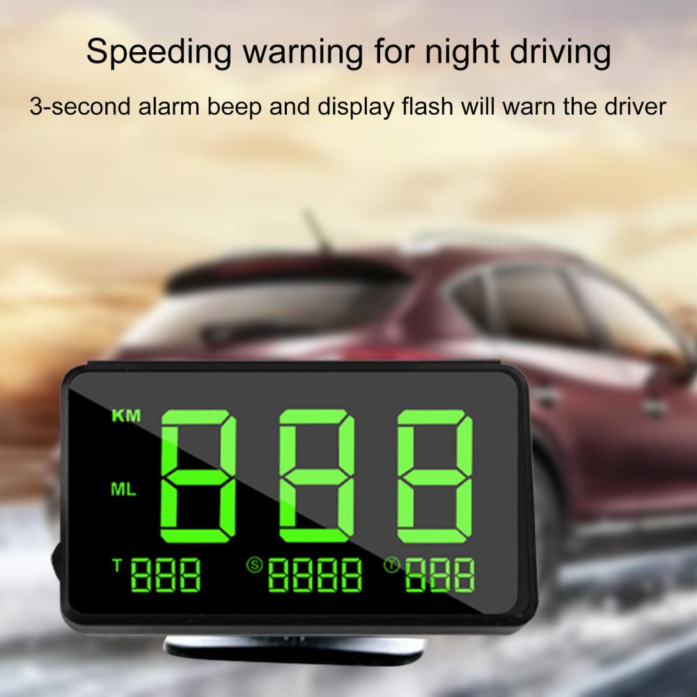 Car Odometer Useful Large Screen GPS Speedometer ABS Vehicle Odometer
