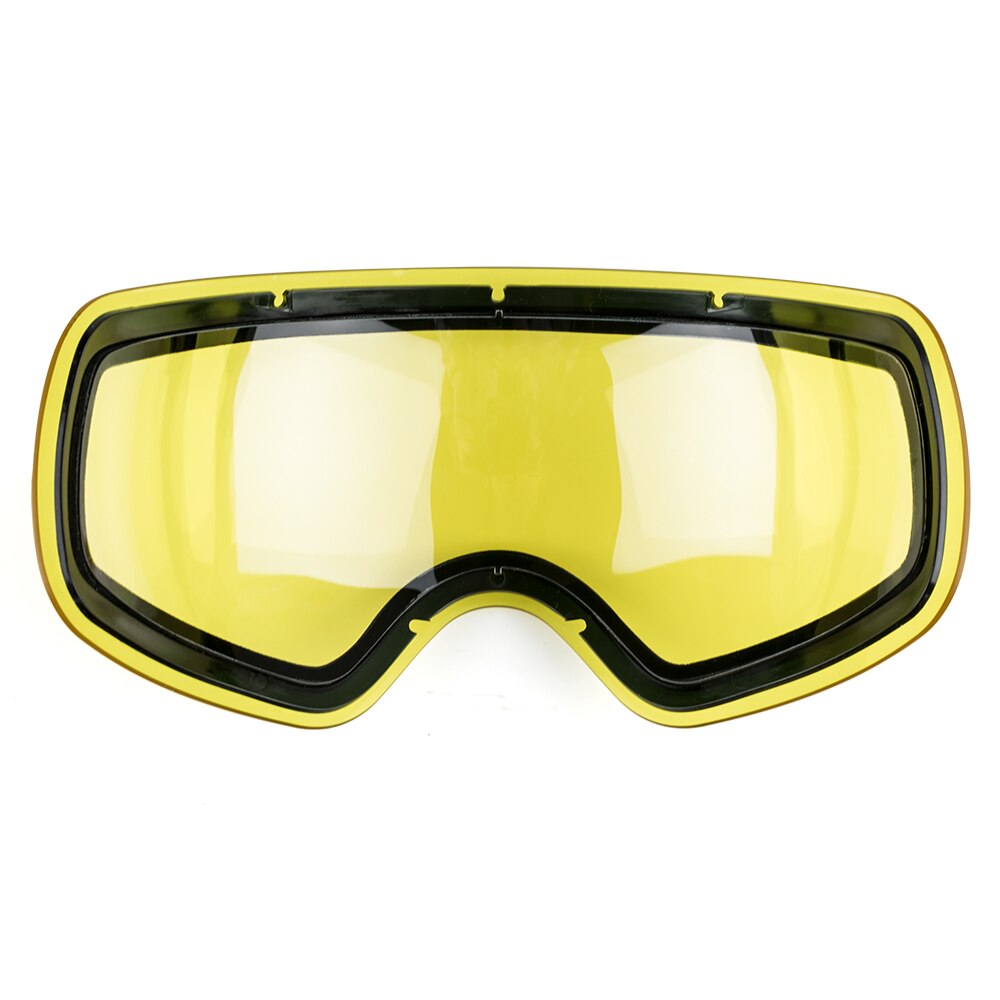 COPOZZ brand double brightening lens for ski goggles of Model GOG-2812 increase the brightness Cloudy night to use(only lens)