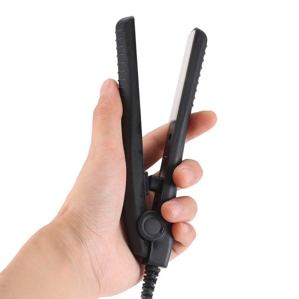Portable Hair Perming Hair Styling Appliance Hair Crimper Mini Electric Splint Flat Iron Ceramic Hair Curler &amp; Straightener