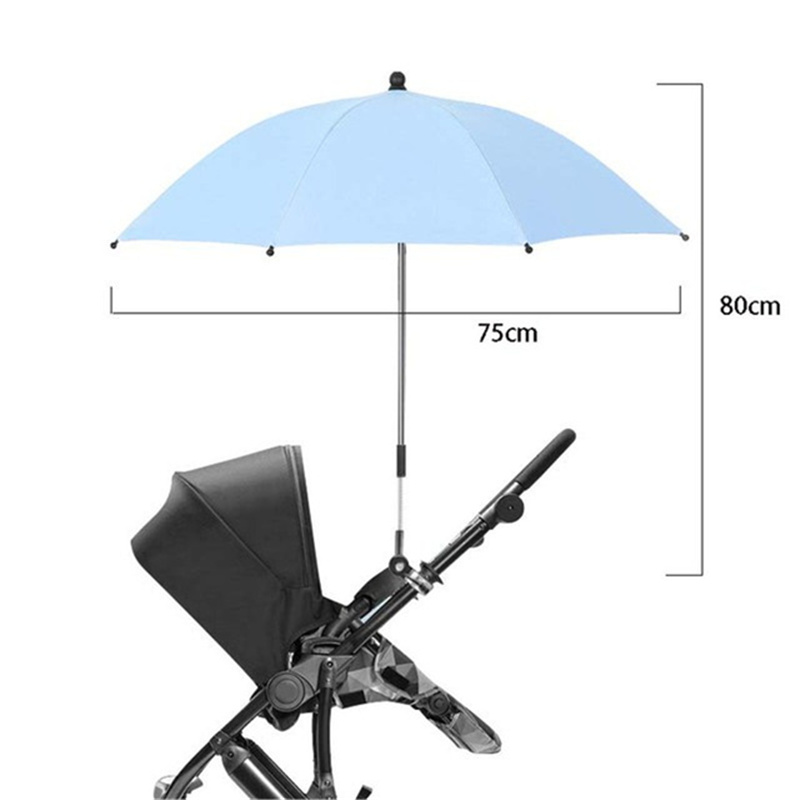 UV Schutz Baby Kinderwagen Regenschirm Mit Klemme Universal- Sunscree Regendicht Kinderwagen Abdeckung Regenschirm Baby Kinderwagen Zubehör: Gelb