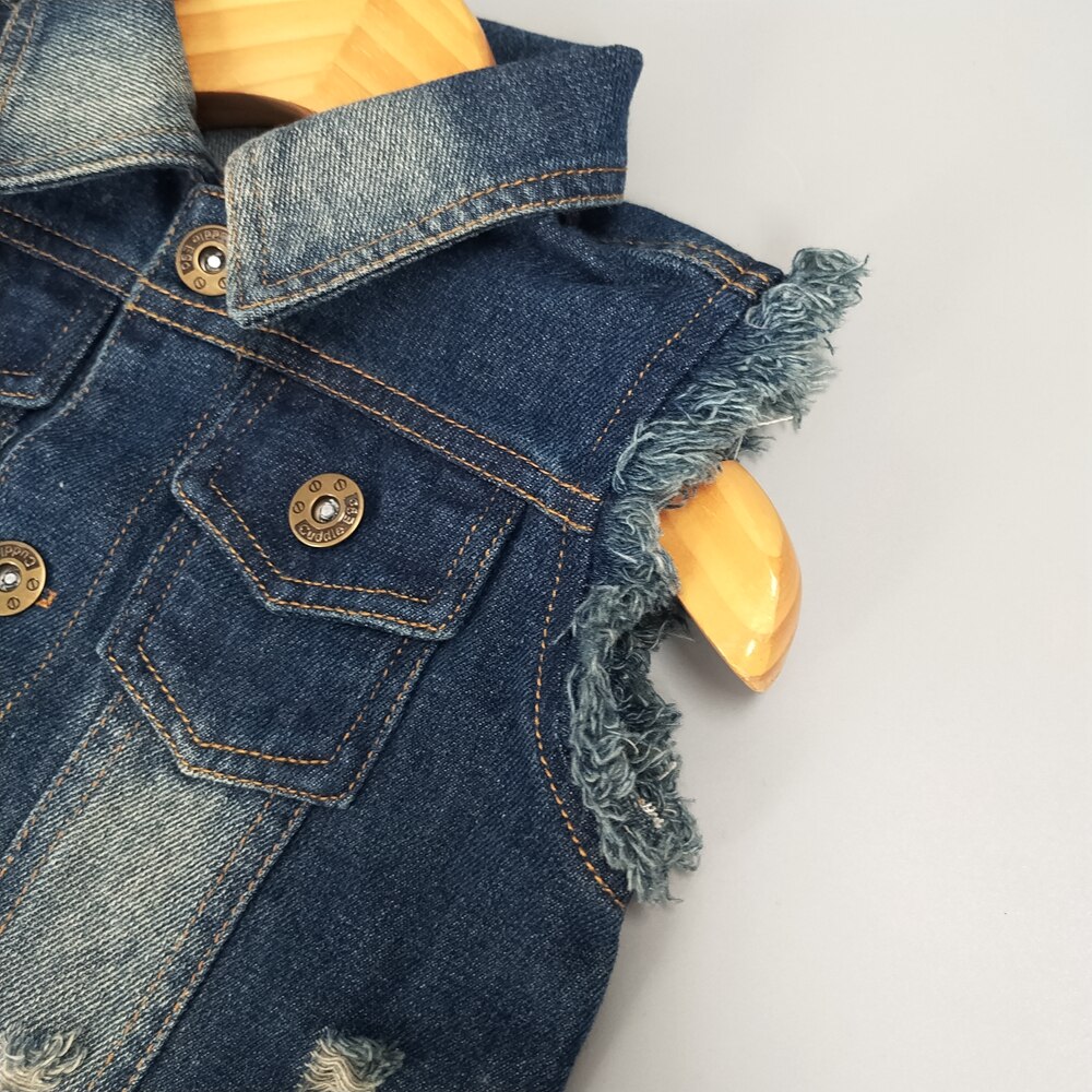 Chumhey 0-4T Baby Jeans Vesten Lente Herfst Auto Gedrukt Jongens Meisjes Vest Babe Denim Bovenkleding Kinderen Kleding kids Kleding