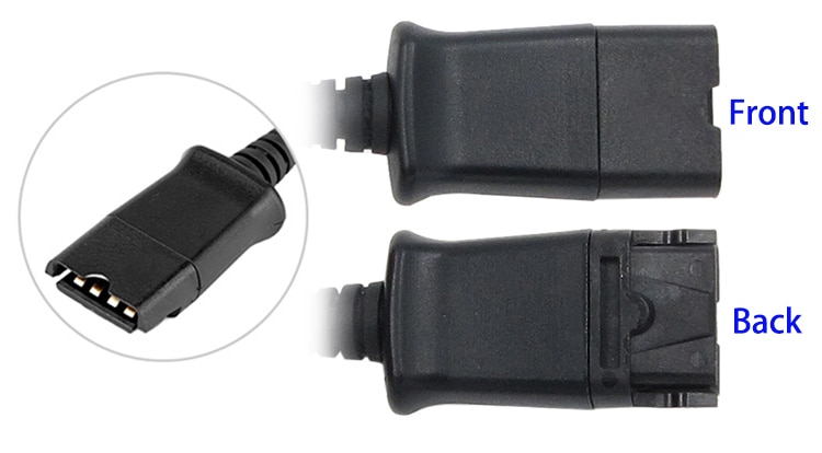 QD to USB Adapter Heaset Quick Disconnect to USB cable with Volume and Mute Switch for P lantronics headsets