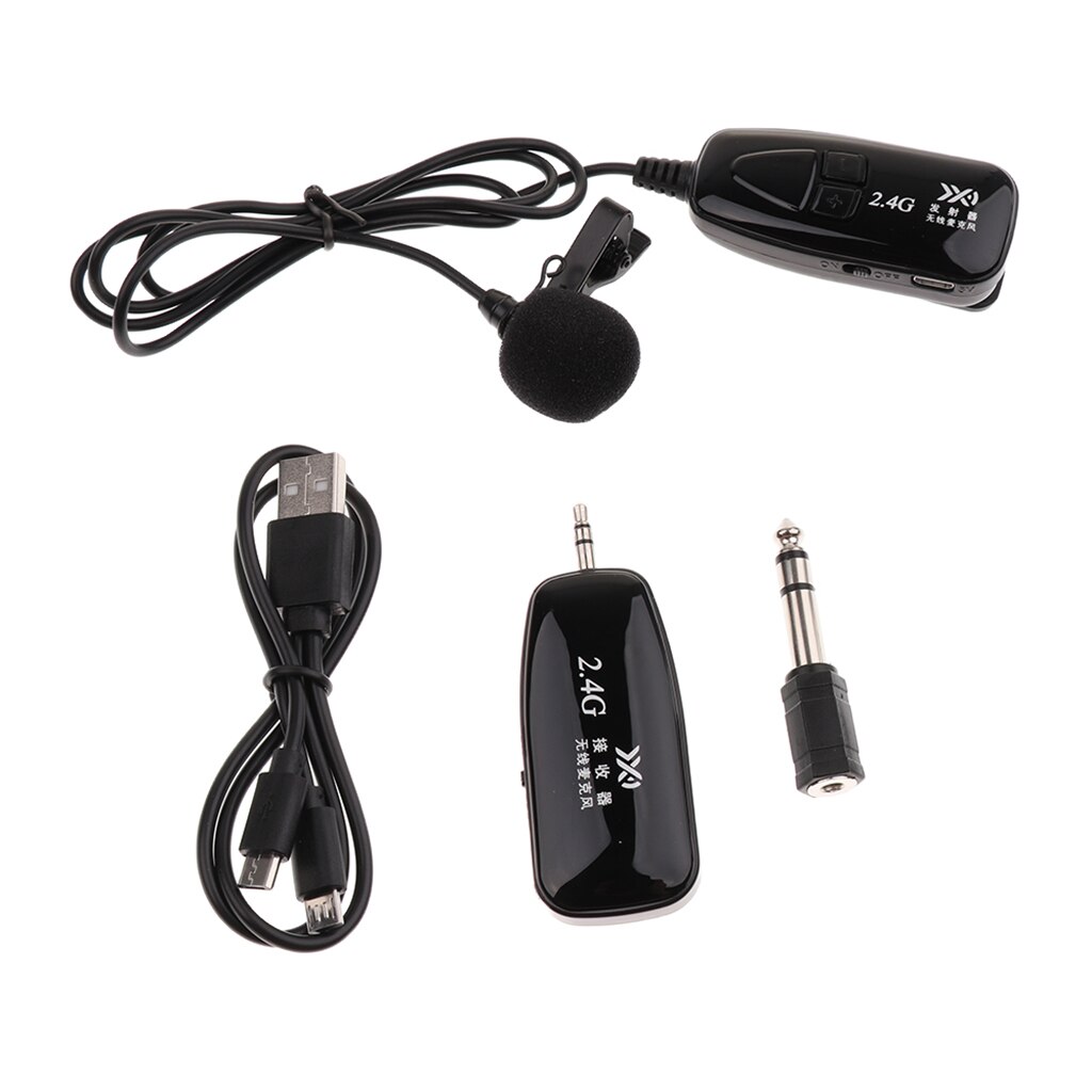 Set Of Universal Lavalier Mic USB Clip-on Microphone For Wireless System