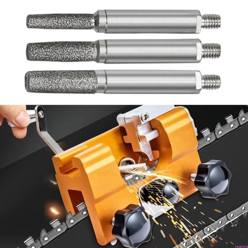 Afiladores de cadena, afilador de cadena de motosierra portátil, piedra de afilar para carpintería, herramienta amoladora de motosierra eléctrica
