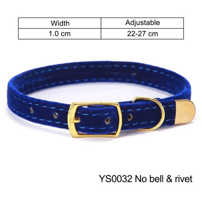 Kat Halsband Voor Katten Kleine Honden Kittens Pure Kleur Verstelbare Huisdier Kraag Chihuahua Producten Huisdier Accessoires: Blauw
