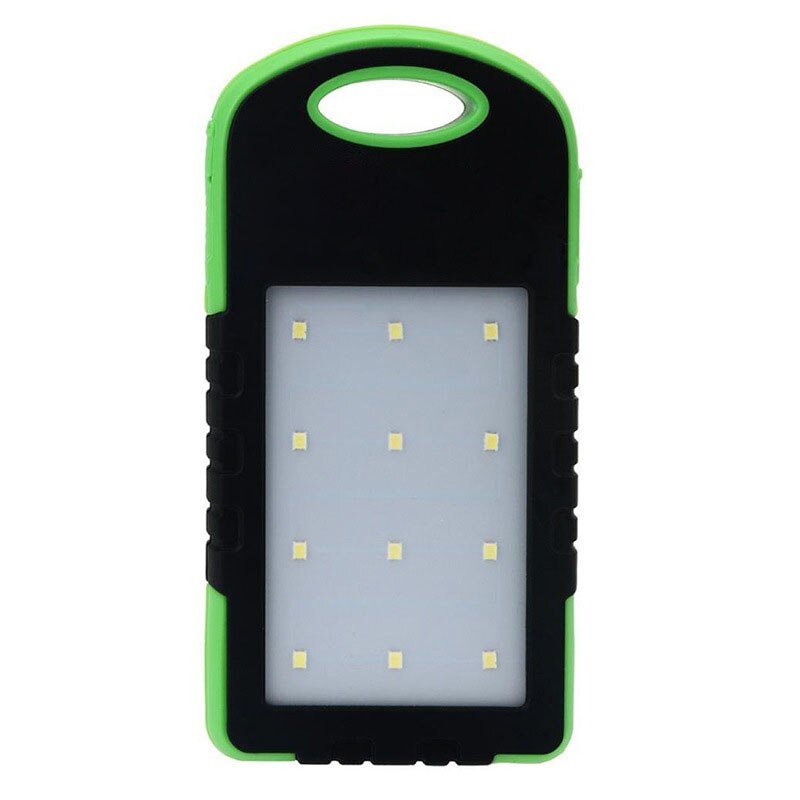 Banco de energía Solar portátil, caja de energía móvil con 2 puertos USB NOV99: Verde