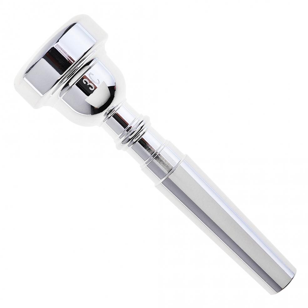 3C Size Small Trumpet Mouthpiece Music Instrument Trumpet Mouth with Silver Plated for Beginners / Performance