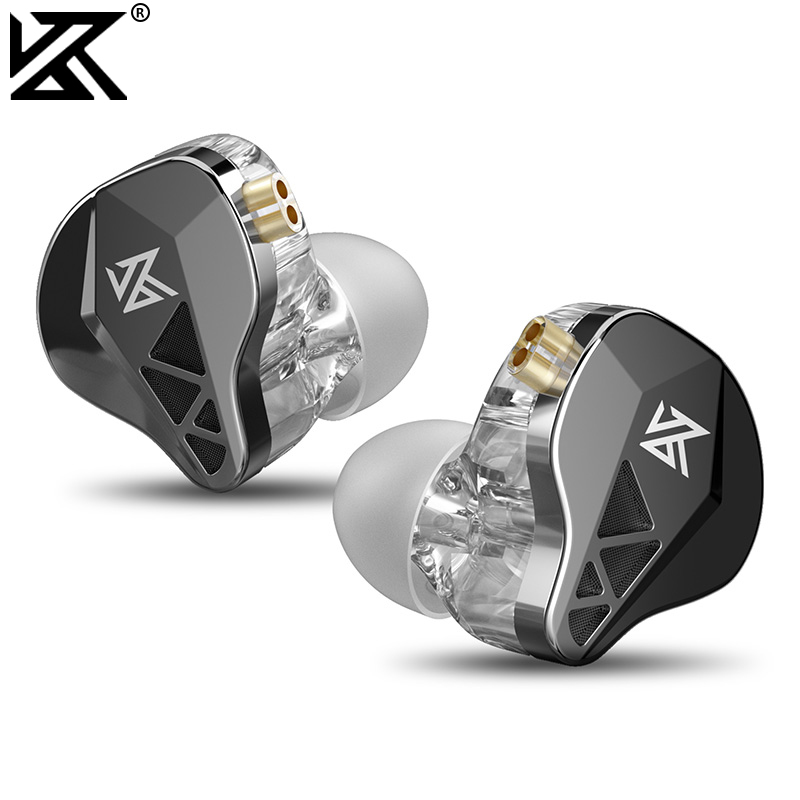 KZ EDXS Słuchawki IEM Dynamiczny sterownik Bass Przewodowe słuchawki douszne Sportowe słuchawki douszne z redukcją szumów i odłączanym kablem