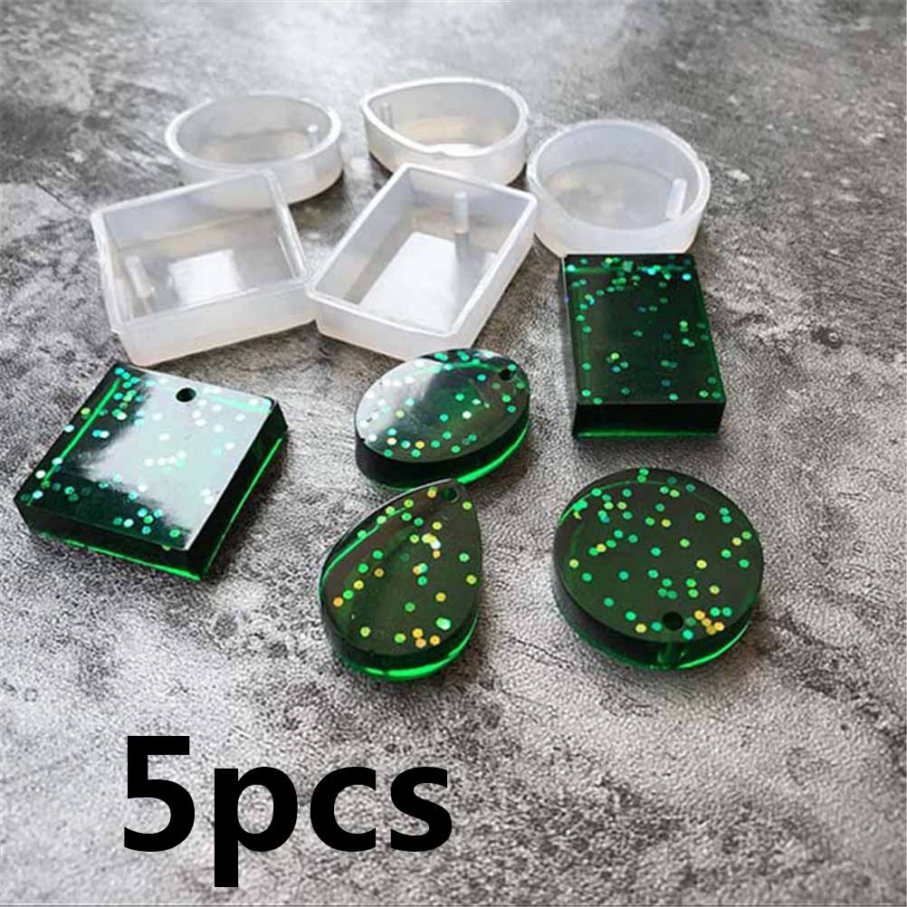 4/5Pc 3D Paraplu Epoxy Siliconen Mal Handgemaakte Diy Sieraden Maken Fondant Taart Decoratie Sieraden Hars Mallen Voor sieraden Maken: 5pcs