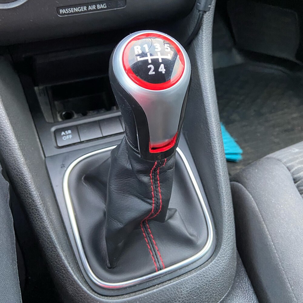Para VW Volkswagen Golf 5/6 MK5/6 Scirocco) Octavia pomo de cambio Manual palanca Stick Pen 5 6 velocidad pelota de mano estilo de coche